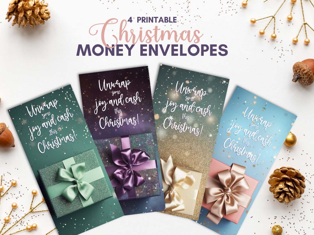 Printable Christmas Money Holders Christmas Money Envelope - Etsy