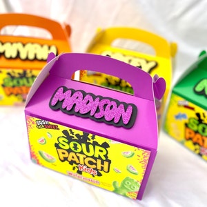 Sour Patch Kids Gift Box, Sour Patch Gift box, Sour Patch Party Favor, Sour Patch Treat Box, Sour Patch Kids Party Box