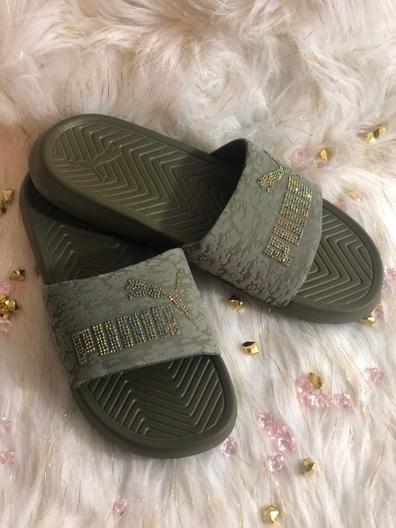 green puma slides