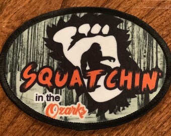 Squatchin' in the Ozarks Patch - Iron-on or Sew-on (3" x 3")