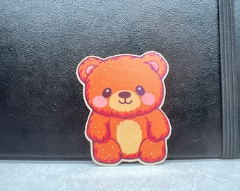 Teddy Bear Waterproof Vinyl Sticker