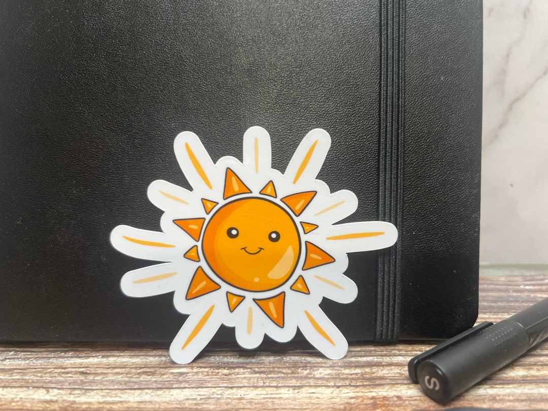 Sunsphere Sticker Sun Waterproof Vinyl Sticker - Etsy