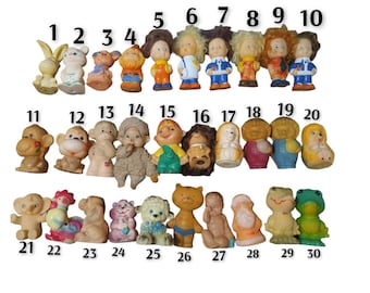 Vintage cute rubber toys, rubber, children&#39;s toys squeakers, USSR, children&#39;s room decor, vintage