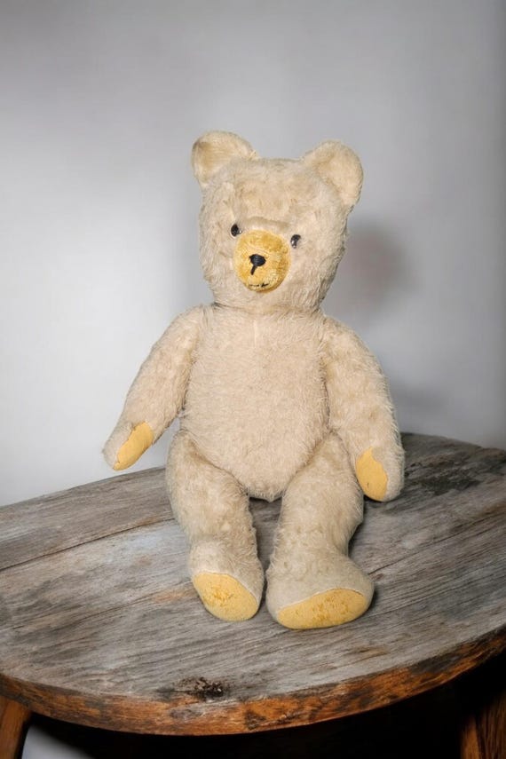 Beige Bear, Brown Bear, Teddy Bear, Children's Toy, Vintage, Ussr