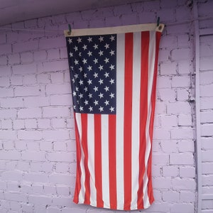 Large Vintage American 50 Star Flag - Bandera - Bandera Americana - Bandera Americana Vintage - Bandera Decorativa - Bandera Americana Vintage - Bandera Americana Vintage - Bandera de los Estados Unidos - Vintage