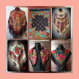 Russian shawl Ukrainian Khustka. Shawl Grandmother. Light lime green Folk scarf. Ethnic grandmother. Flowers fringed Manton フ russe ワ シ ョ