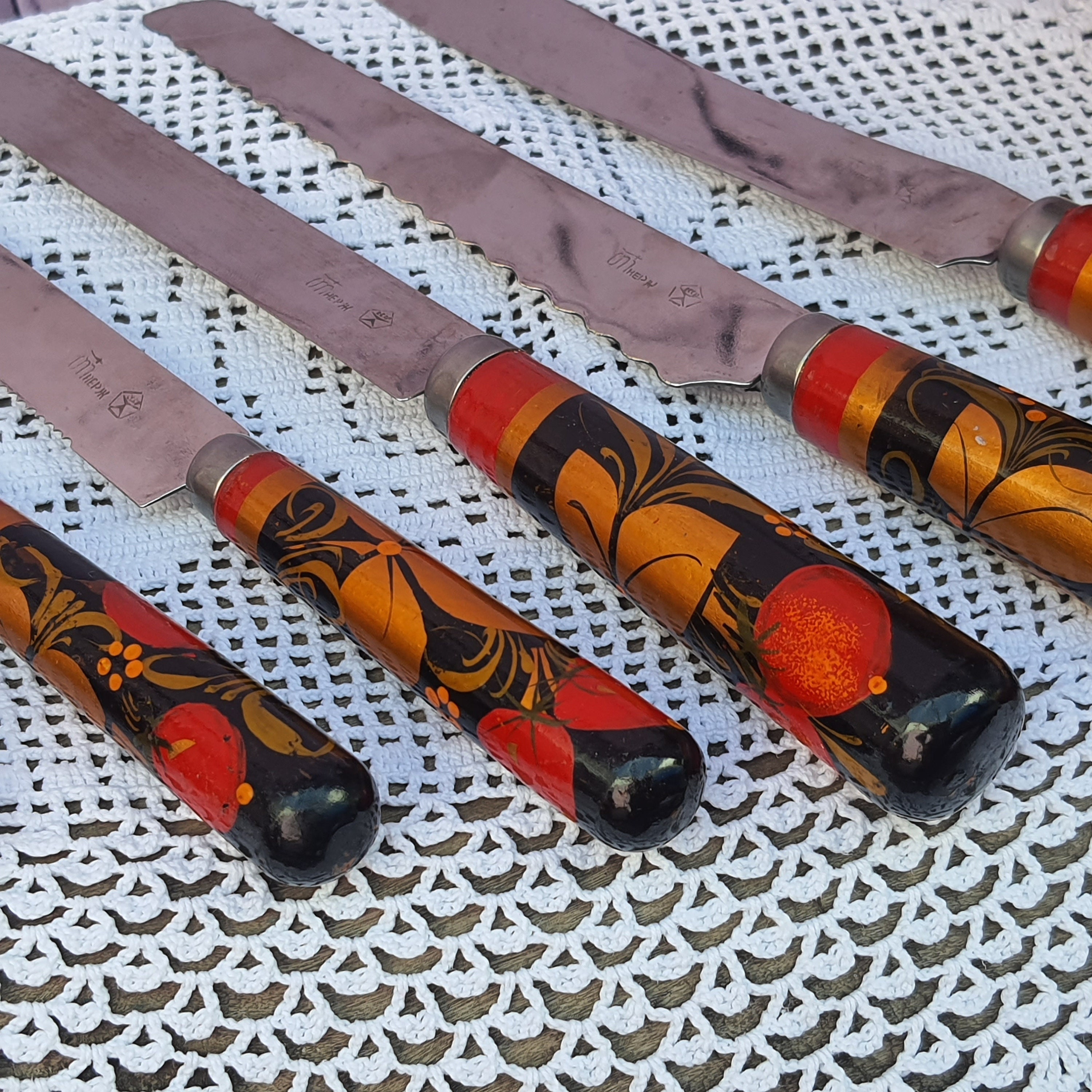ロシア　工芸品　旧ソ連邦　短剣　飾り　ナイフセット★アンティーク　レトロ　10本 Vintage Soviet Knife - Etsy
