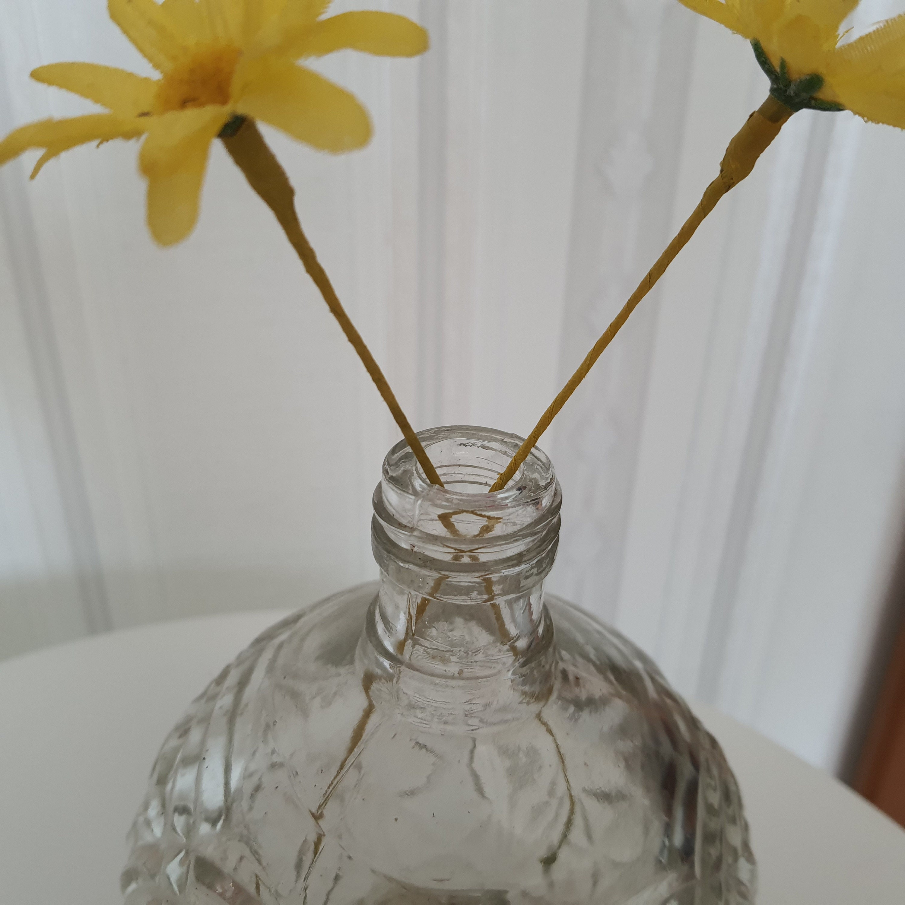 Farmhouse Glass Jar Glass Vase Home Decor Centerpiece Recycled Etsy