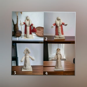 Santa Claus, USSR, New Year, Snow Maiden, New Year&#39;s decoration, vintage, gift, Christmas