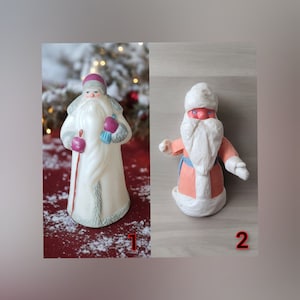 New Year&#39;s doll, Santa Claus, Ornament, Christmas, Snow Maiden, USSR ornament, old toy, Christmas tree toy, gift, decor