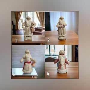 New Year&#39;s doll, Santa Claus, Ornament, Christmas, Snow Maiden, USSR ornament, old toy, Christmas tree toy, gift, decor
