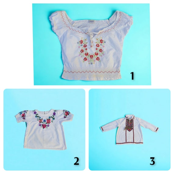 Ukrainian children's blouse, embroidered, ethnic … - image 1