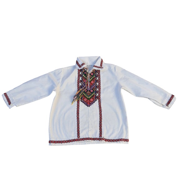 Ukrainian children's blouse, embroidered, ethnic … - image 7