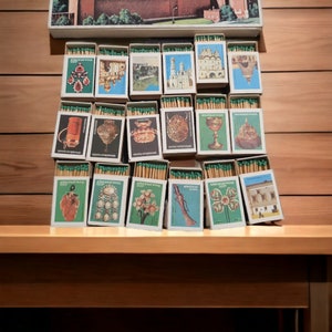 Vintage Soviet Matchbox, USSR, gift, vintage, decor  Soviet Russian Souvenir Set Of Matches Moscow Kremlin