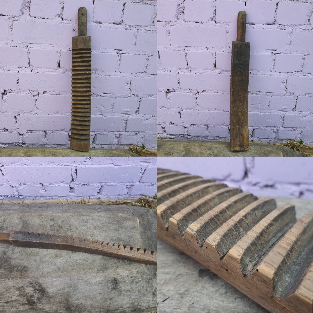Antique Primitive Carved Wooden Mangle Boards .washboards Etsy