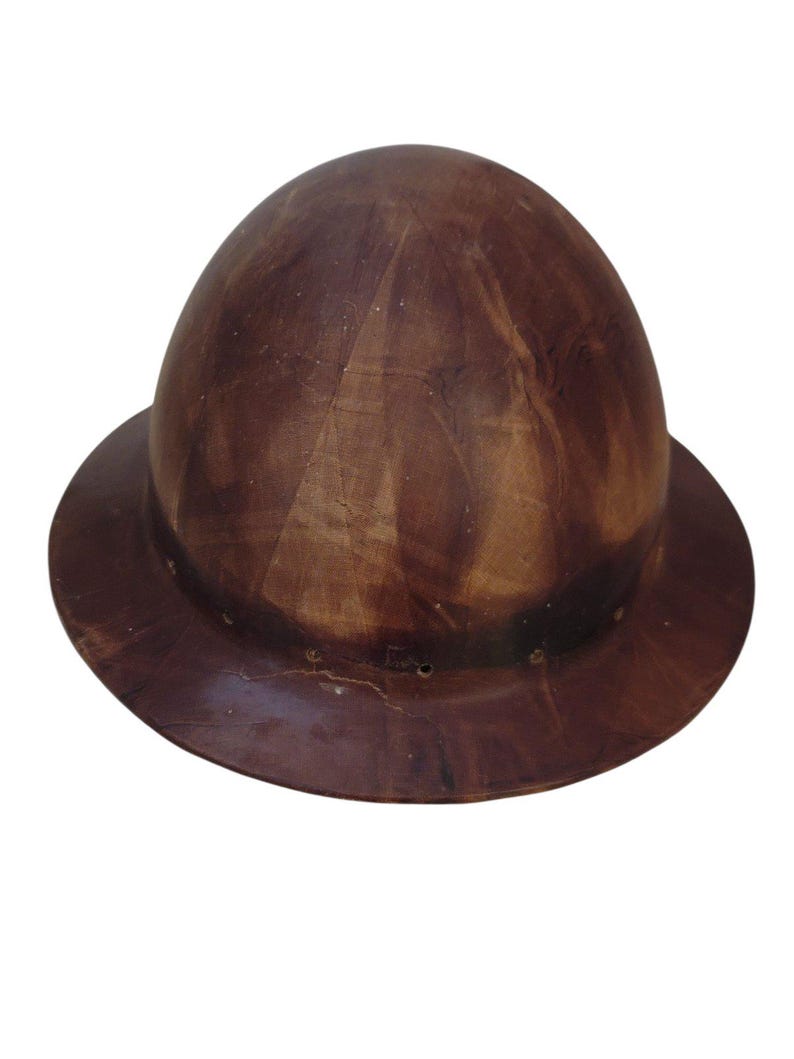 Capacete de mineiro de carvão vintage, chapéu de mineiro de carvão, capacete de segurança Skullgard, capacete de safári vintage, capacete de safári, capacete vintage, chapéu vintage imagem 8