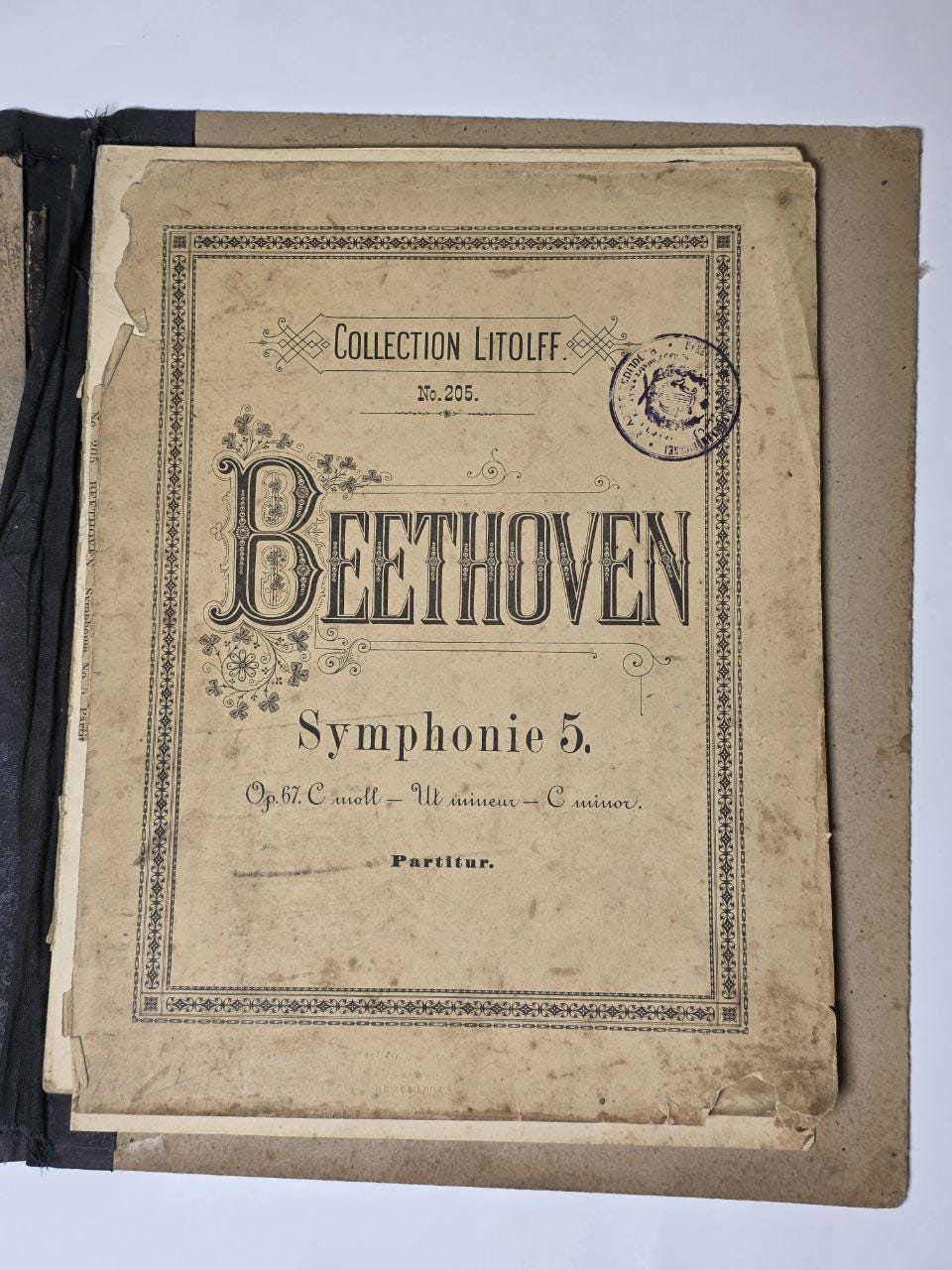 Notes, Symphony No. 5, Beethoven, Antique Book, Decor, Vintage - Etsy