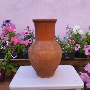 Very old earthenware vessel, Rustic bowl Antique earthenware jug, Ceramic jug, Ancient decor, Unique pitcher, Tableware, Decor
