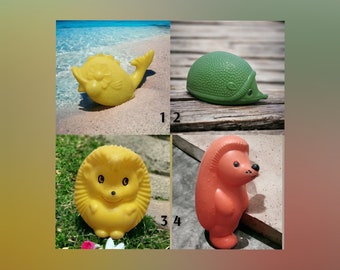 ハリネズミ　ビンテージトイ　おもちゃ　ソビエト プラスチックおもちゃのハリネズミヴィンテージソビエトフィギュア子供