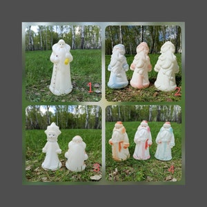 New Year&#39;s doll, Santa Claus, Ornament, Christmas, Snow Maiden, USSR ornament, old toy, Christmas tree toy, gift, decor