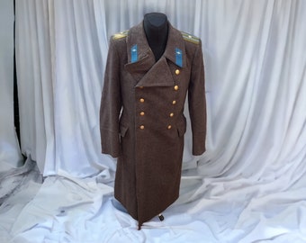 vintage winter overcoat of the general of militia of the USSR