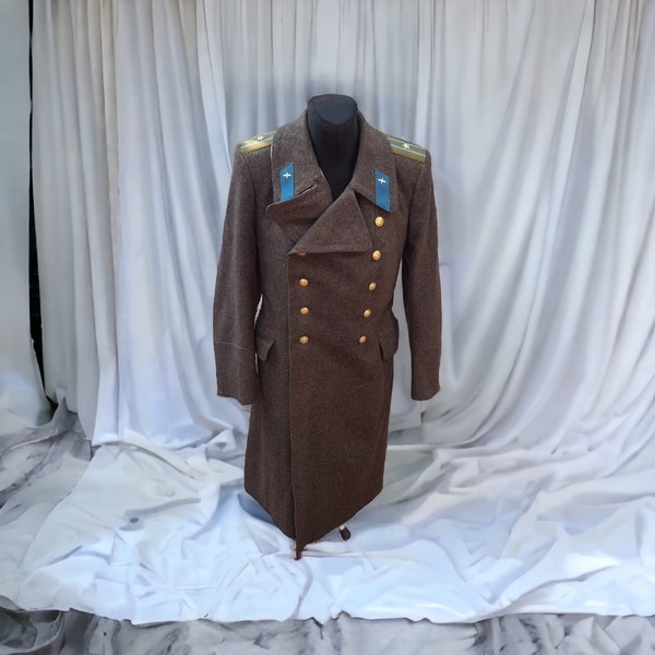 vintage winter overcoat of the general of militia of the USSR