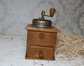 Antique Arcade Coffee Grinder, Vintage Coffee Mill, Farmhouse Kitchen