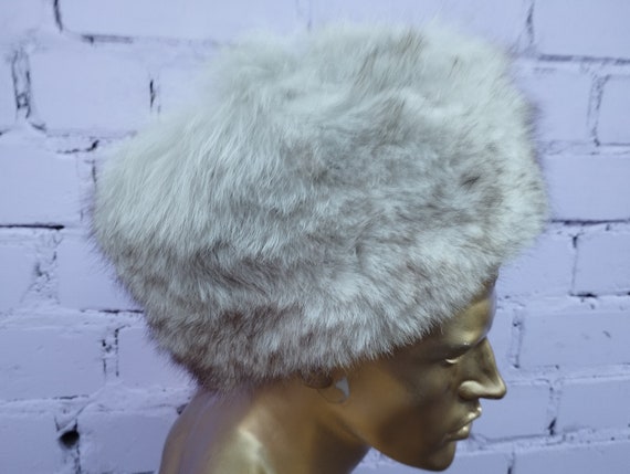 Fur natural hat USSR, vintage, original, 70's / 8… - image 6