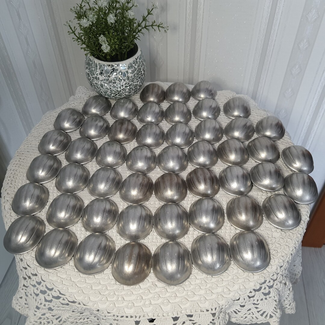 50 Baking Forms Molds Vintage NUTS Shape Metal Baking Etsy