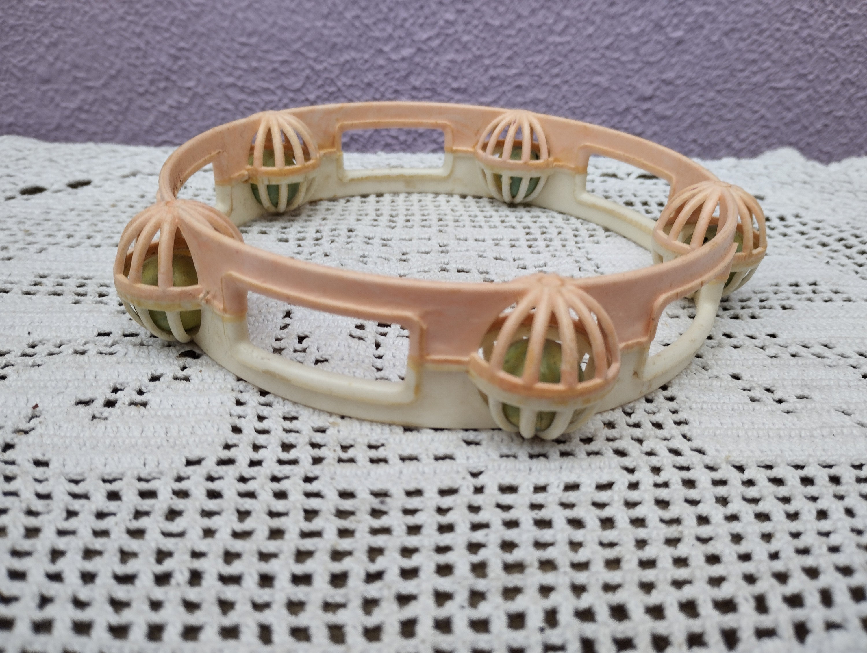 Children's Tambourine Rattle Game for Children Vintage Etsy