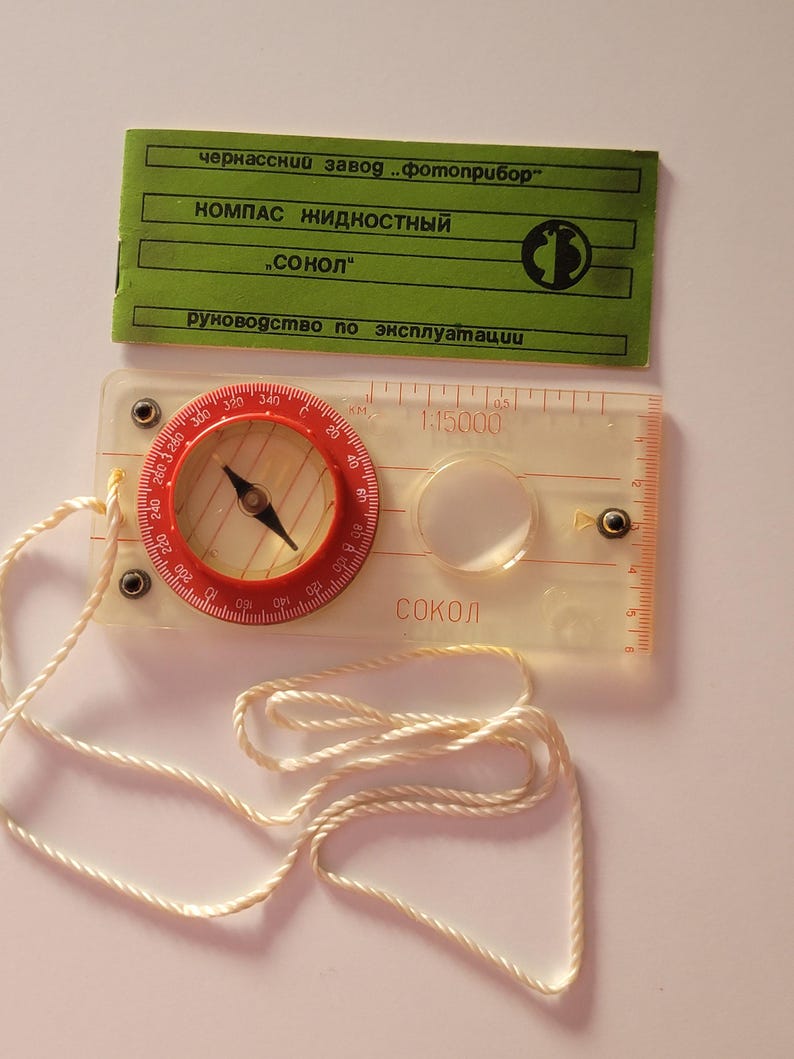 Falcon Compass Vintage USSR Map Compass, Liquid Compass, FALCON - Etsy