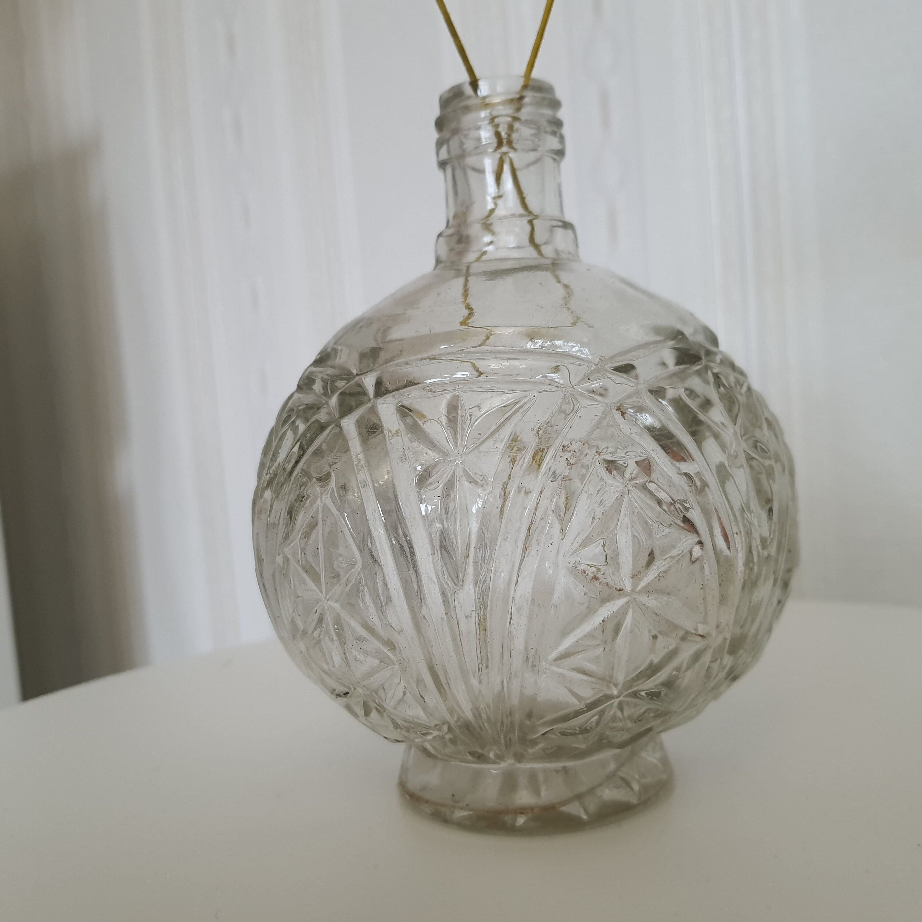 Farmhouse Glass Jar Glass Vase Home Decor Centerpiece Recycled Etsy