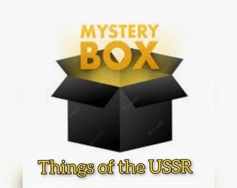 Caixa da URSS, Surpresa, Itens vintage da URSS, Todo o mistério, Presente-surpresa, Diferentes coisas únicas do século passado, Fabricado na URSS