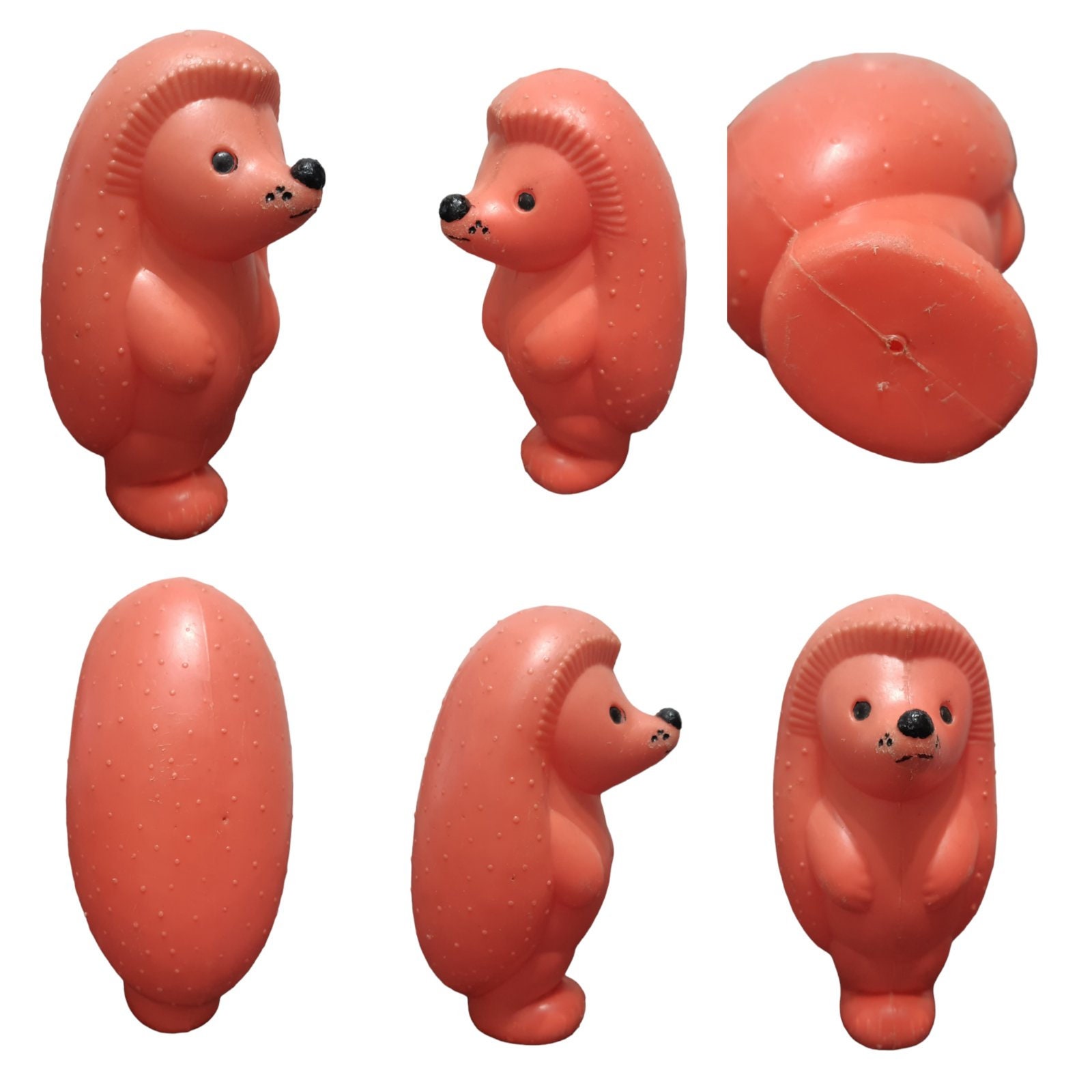 プラスチックおもちゃのハリネズミヴィンテージソビエトフィギュア子供