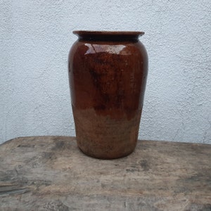 Vintage clay vessel, Antique clay pot, Rustic ceramic bowl, Ceramic jug , Traditional ceramic pitcher, Home decor, Country