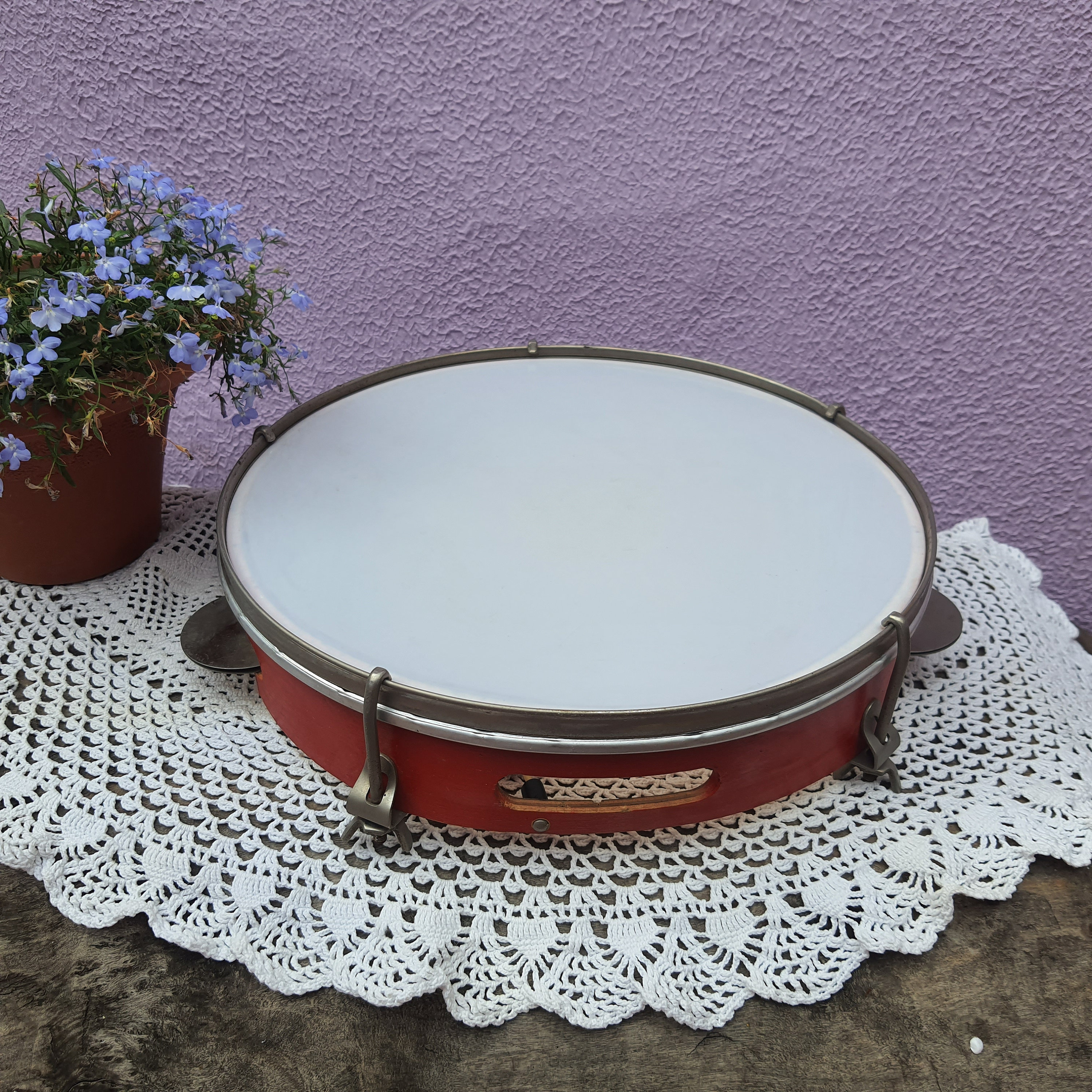Vintage Tambourine - Etsy