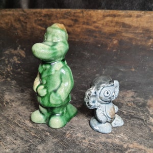Set of two figurines, Cheburashka and Crocodile Gena, ceramic figurine, gift, decor, USSR ceramics