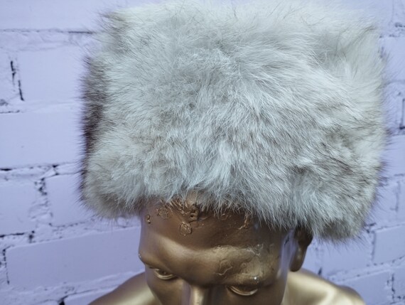 Fur natural hat USSR, vintage, original, 70's / 8… - image 2