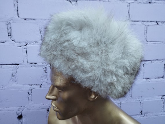 Fur natural hat USSR, vintage, original, 70's / 8… - image 3