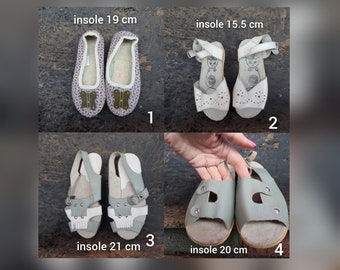 Children's shoes, decor, vintage, USSR children's slippers, old shoes