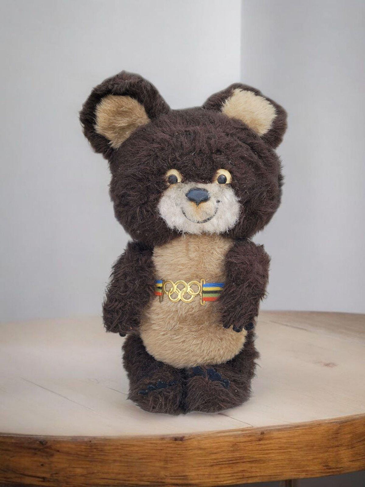 Soft Toy Ussr, Olympic Bear, Soviet Toy, Gift, Decor Olympic