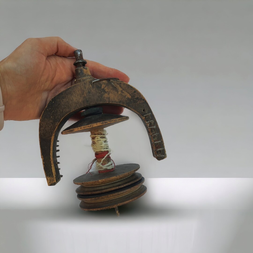 Antique Swedish Spinning Wheel Flyer With Bobbin Etsy Ireland