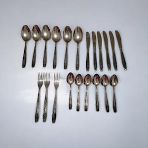 Cutlery, set of 21 pieces, USSR, forks, spoons, teaspoons