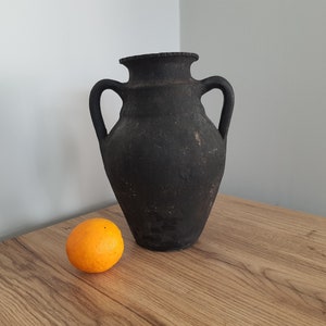 Clay jug, Antique clay jug, Ukrainian clay jug, Clay pitcher, Old clay vessel, Antique tableware, Old clay tableware