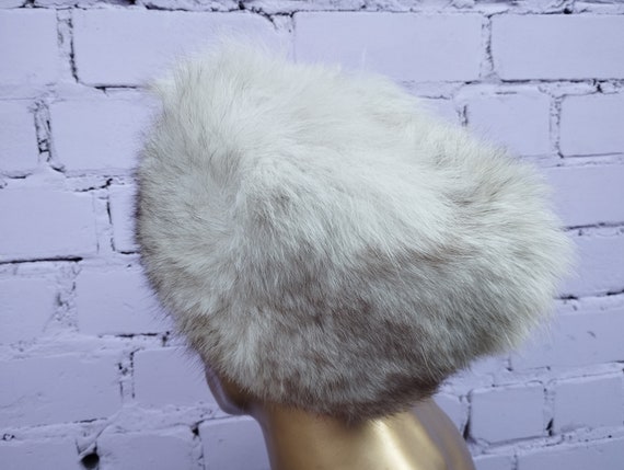 Fur natural hat USSR, vintage, original, 70's / 8… - image 4