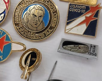 バッジ 20 個セット、宇宙飛行、宇宙アイコン、ソ連バッジ、ソビエト
