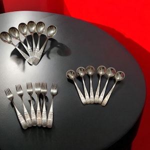 Cutlery, set of 18 pieces, USSR, forks, spoons, teaspoons