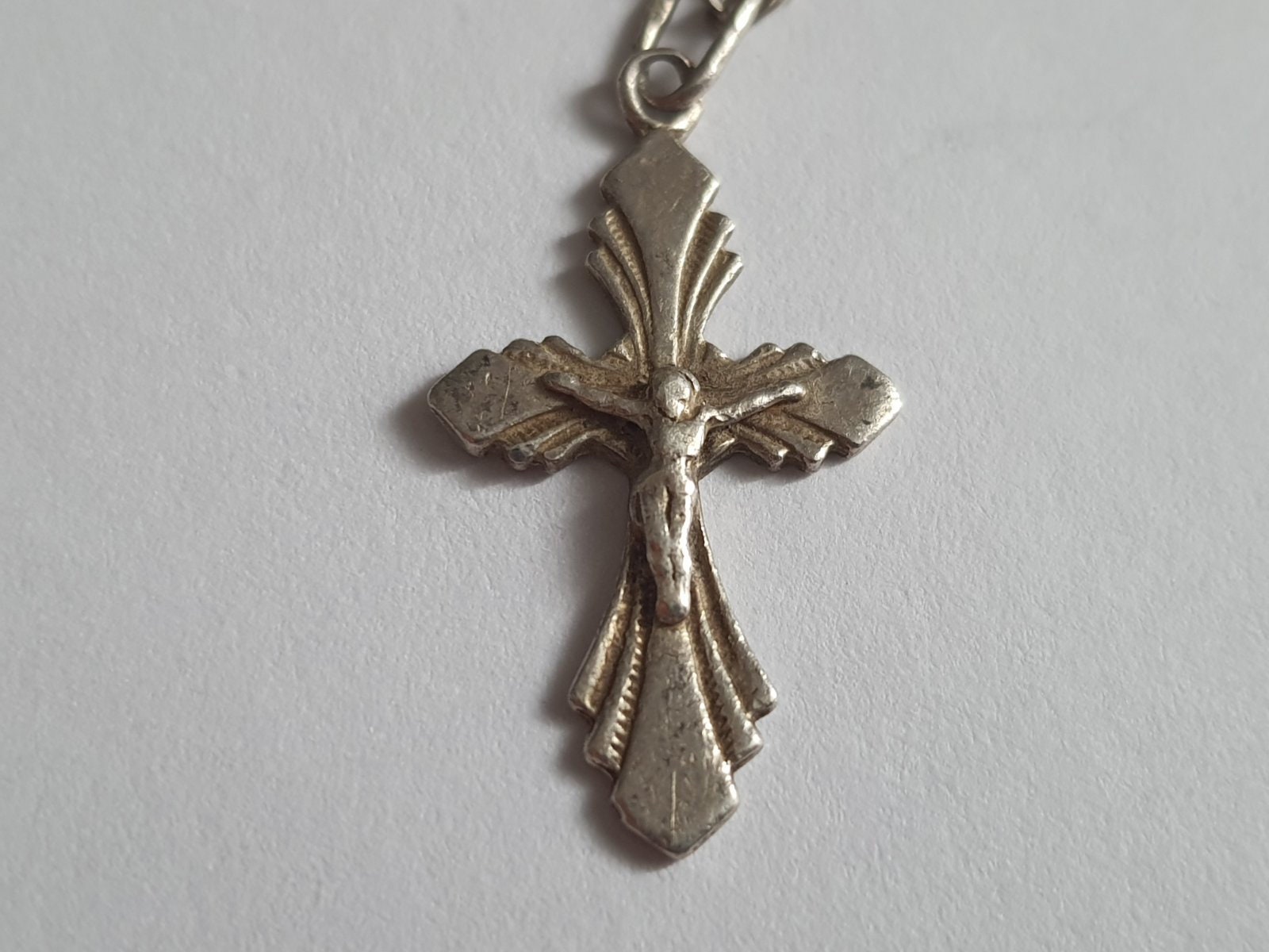 Antique Silver Crosses, Vintage Pendant, Christian Crosses 