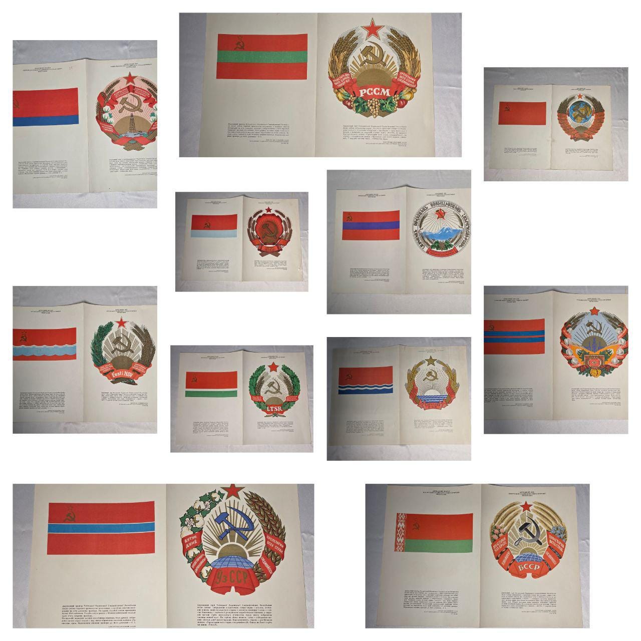 Books, Posters, State Emblems and Flags of the USSR, Banners, Vintage ...