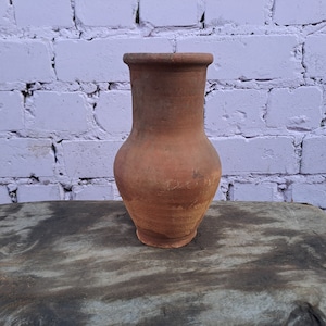 Very old earthenware vessel, Rustic bowl Antique earthenware jug, Ceramic jug, Ancient decor, Unique pitcher, Tableware, Decor